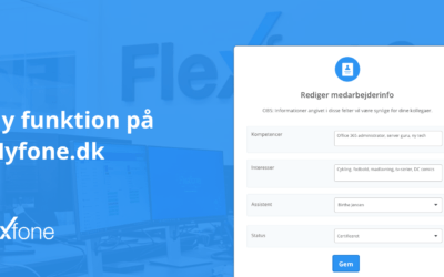 Rediger dine medarbejderinfo på Myfone.dk