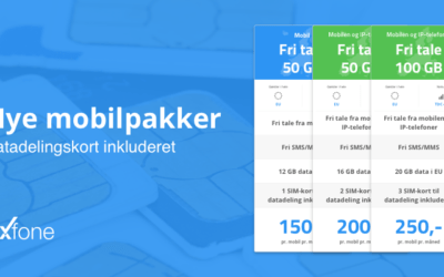 Datadelingskort inkluderet i mobilpakker