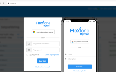 Brug dit Microsoft login på Myfone